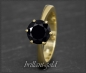 Preview: Brillant Ring aus 585 Gelbgold mit 2,34ct, schwarz